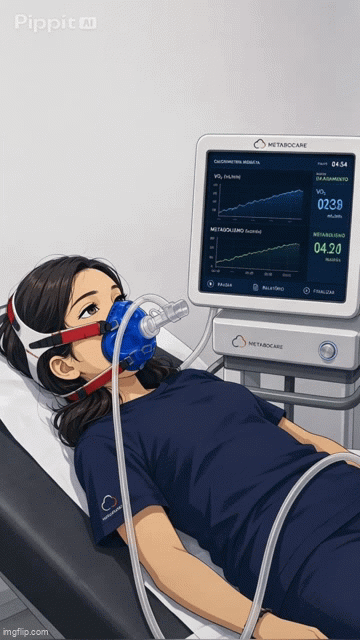 Demonstração animada do exame de Calorimetria